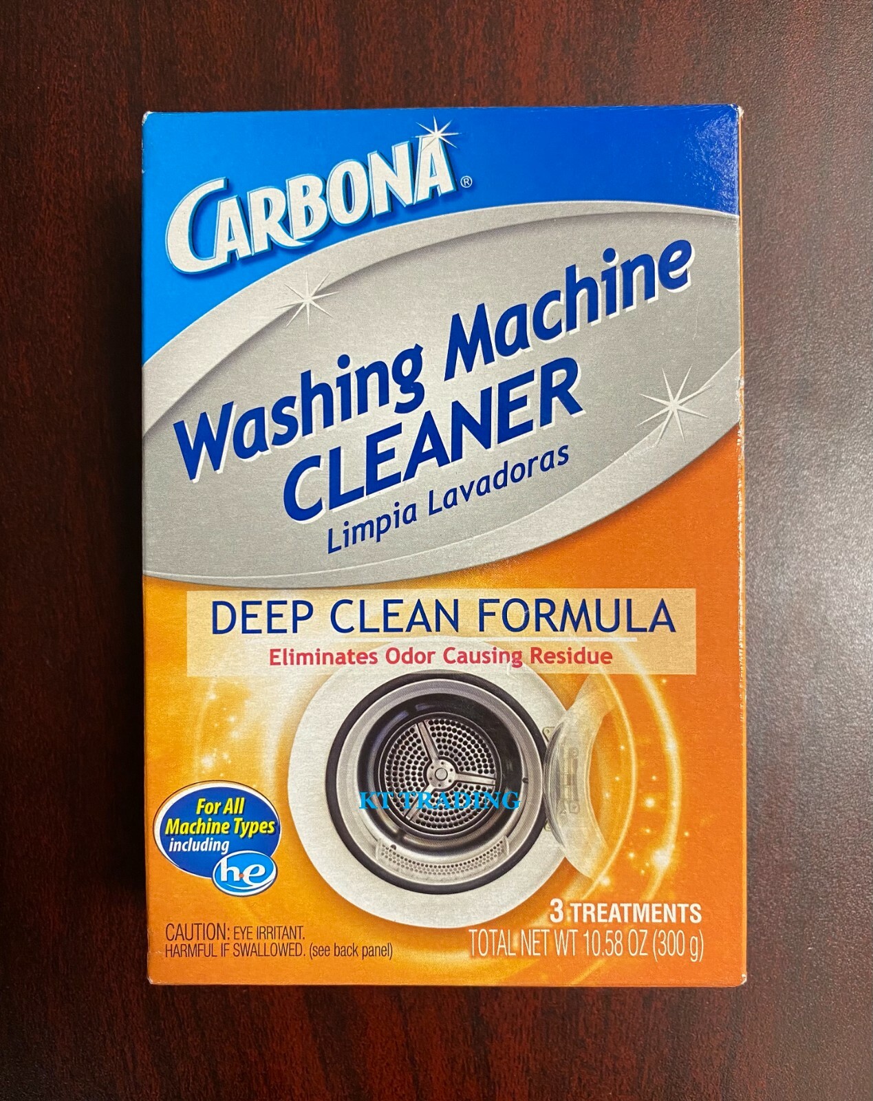Carbona Washing Machine Cleaner Front & Top Load ~ Deep Clean Odor Eliminate 3ct