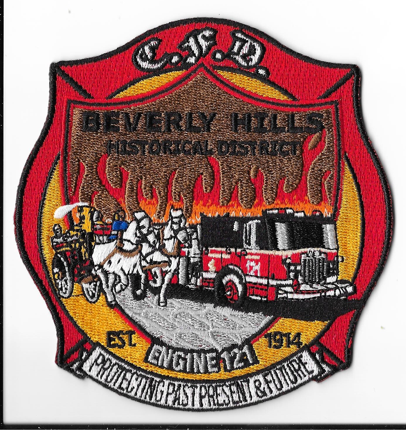 Chicago Fire Department, Illinois Engine 121 Historical District Patch V1
