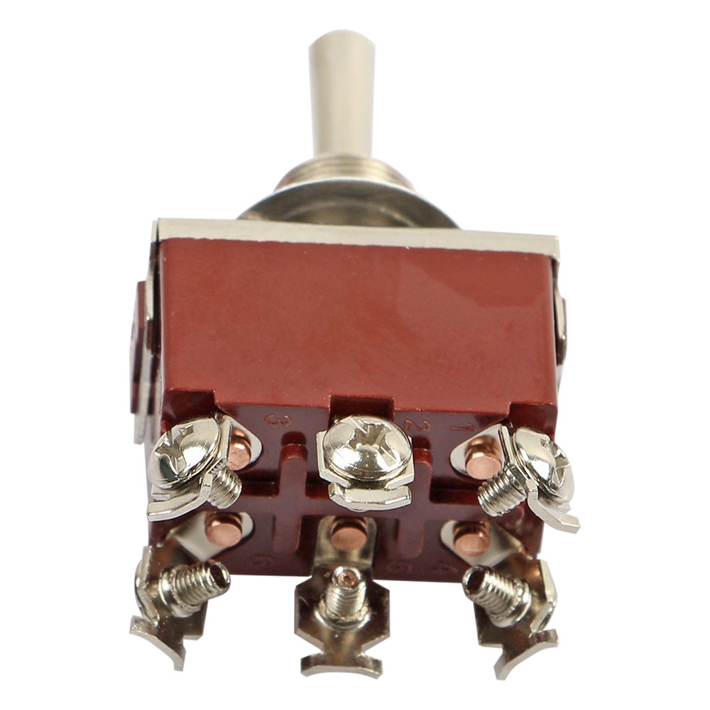 3X Heavy Duty DPDT ON/OFF/ON Toggle Switch 20A 125V/15A 250V Screw Terminals
