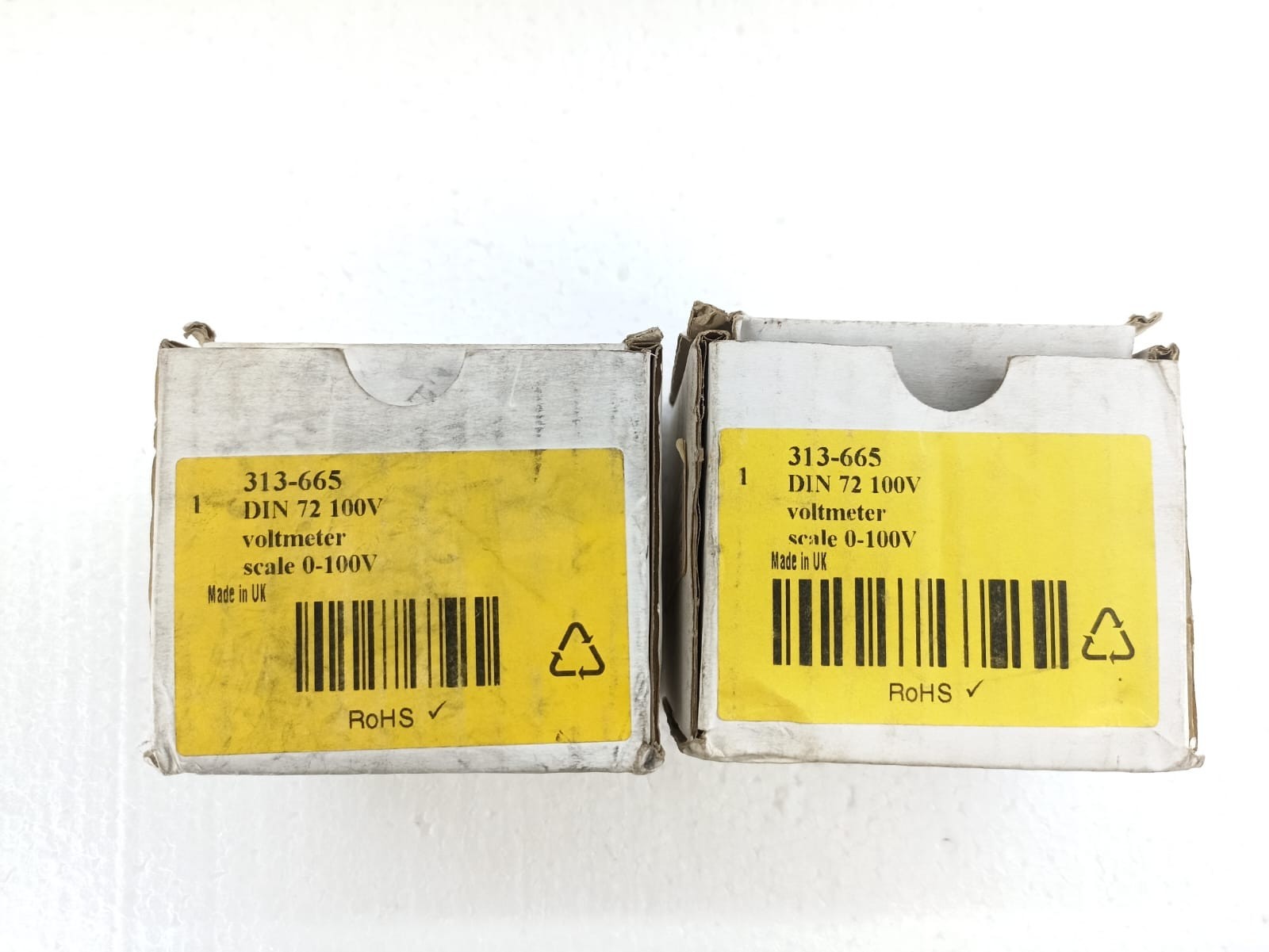 HOBUT VOLTMETER 313-665 SCALE-0-100V DIN 72