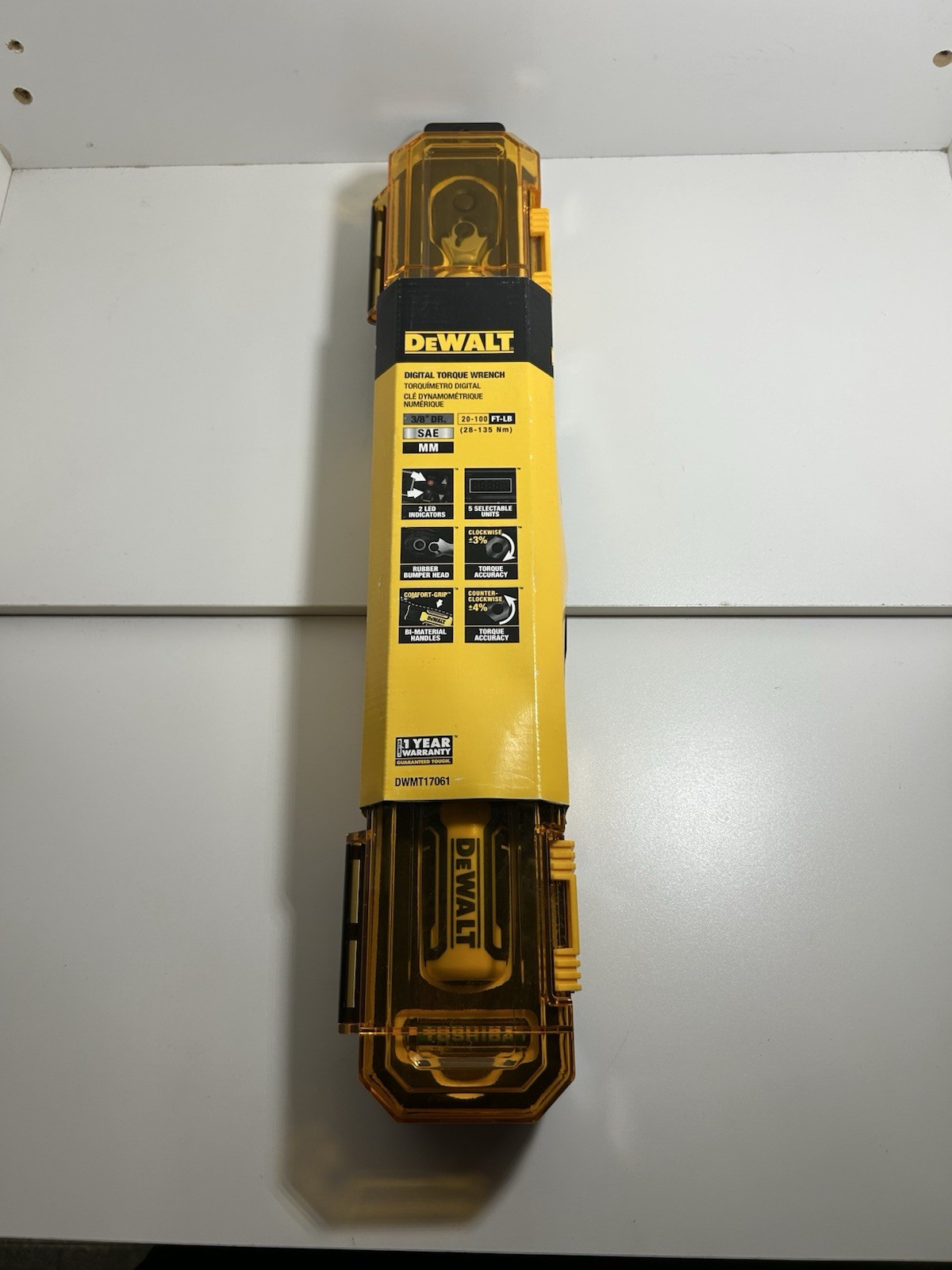 DEWALT 3/8" Digital Torque Wrench with Case - NEW - DWMT17061