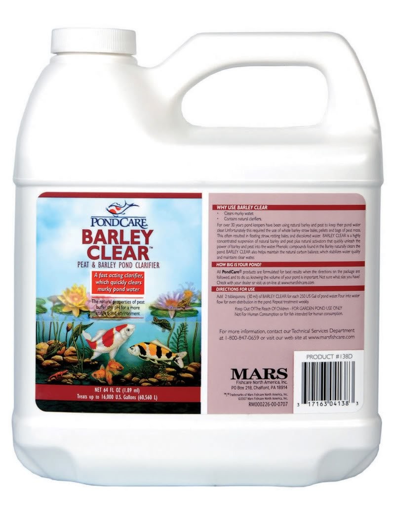 API Pondcare Barley Clear 64 oz - Natural Pond Clarifier