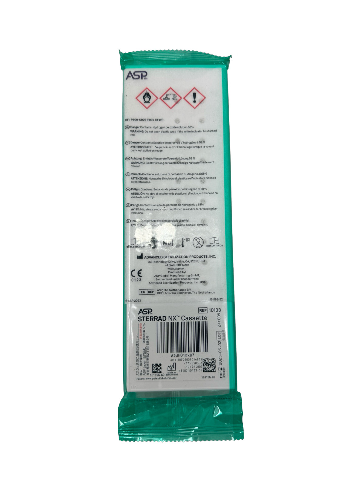 Johnson & Johnson ASP Sterrad NX Cassette REF:10133 Exp 04-011-2025