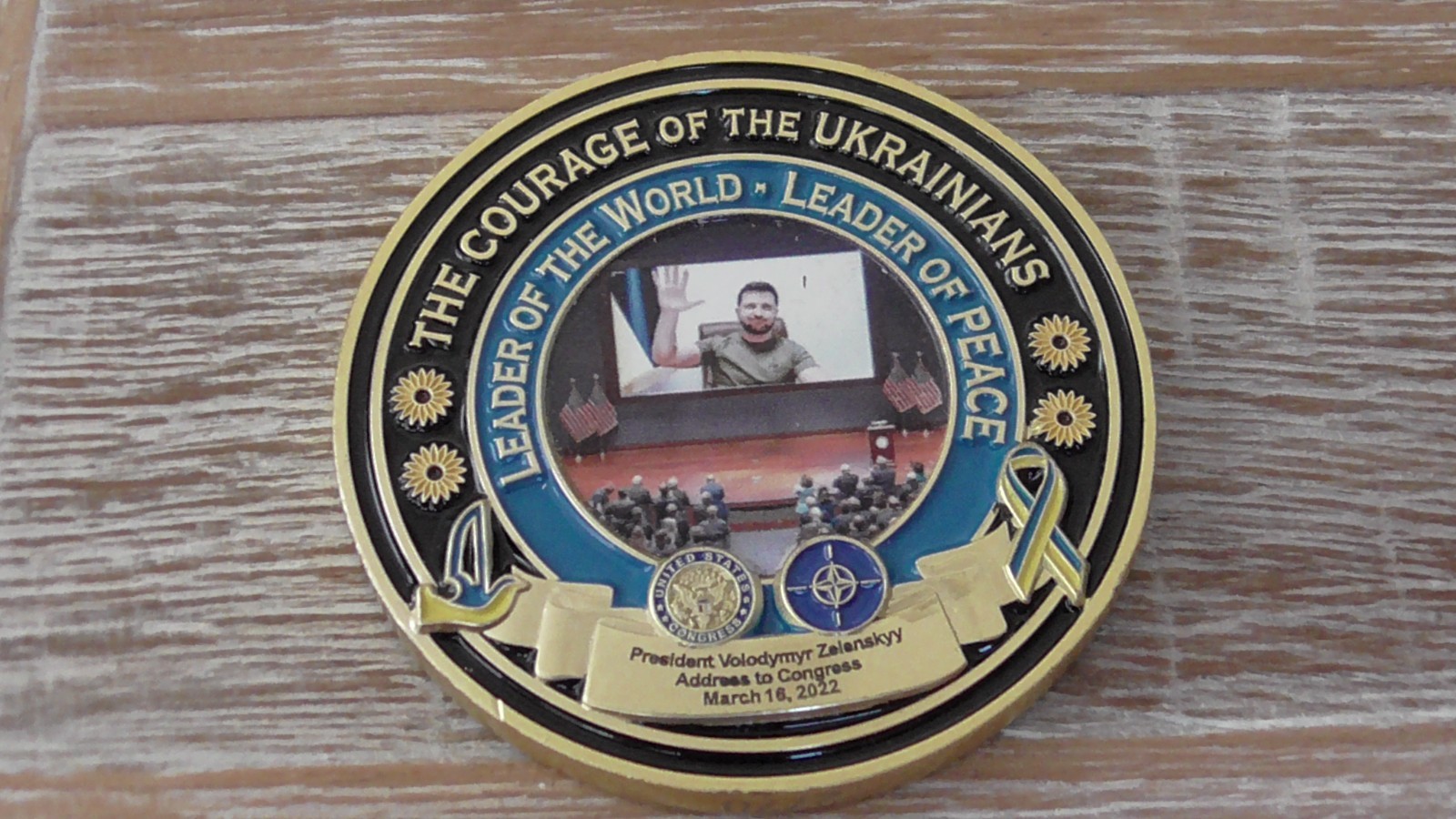 POTUS Biden Volodymyr Zelenskyy Address To Congress 2022 Challenge Coin