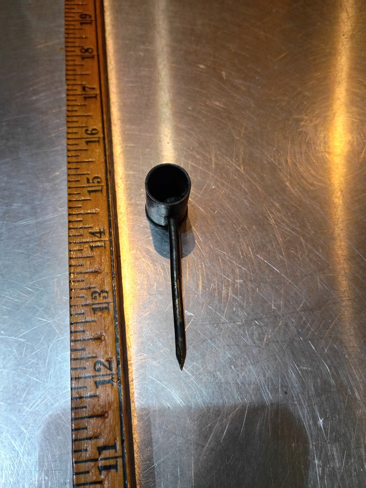 Antique Brass Black Powder Measure 1106 James Dixon & Son Reloading Grain Scoop