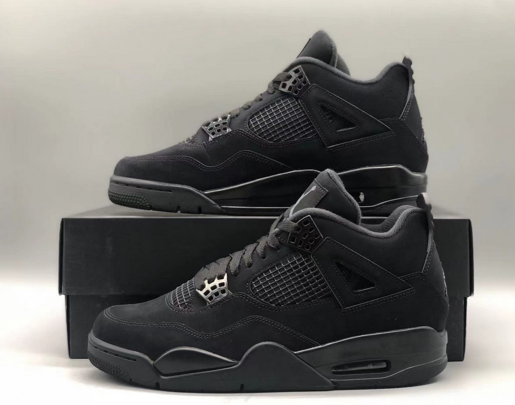 Jordan 4 "Black Cat" Men's Retro Basketball Shoes Mid Top US 7-12