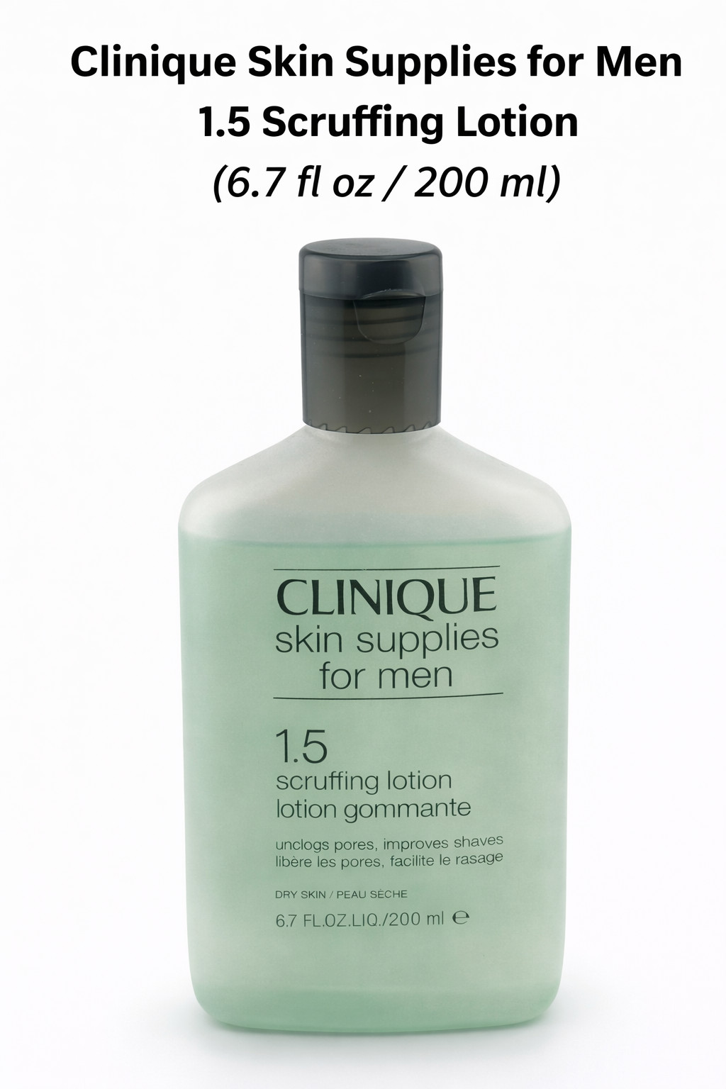 Clinique Skin Supplies For Men 1.5 Scruffing Lotion Dry Skin 6.7 oz 200 ml Rare