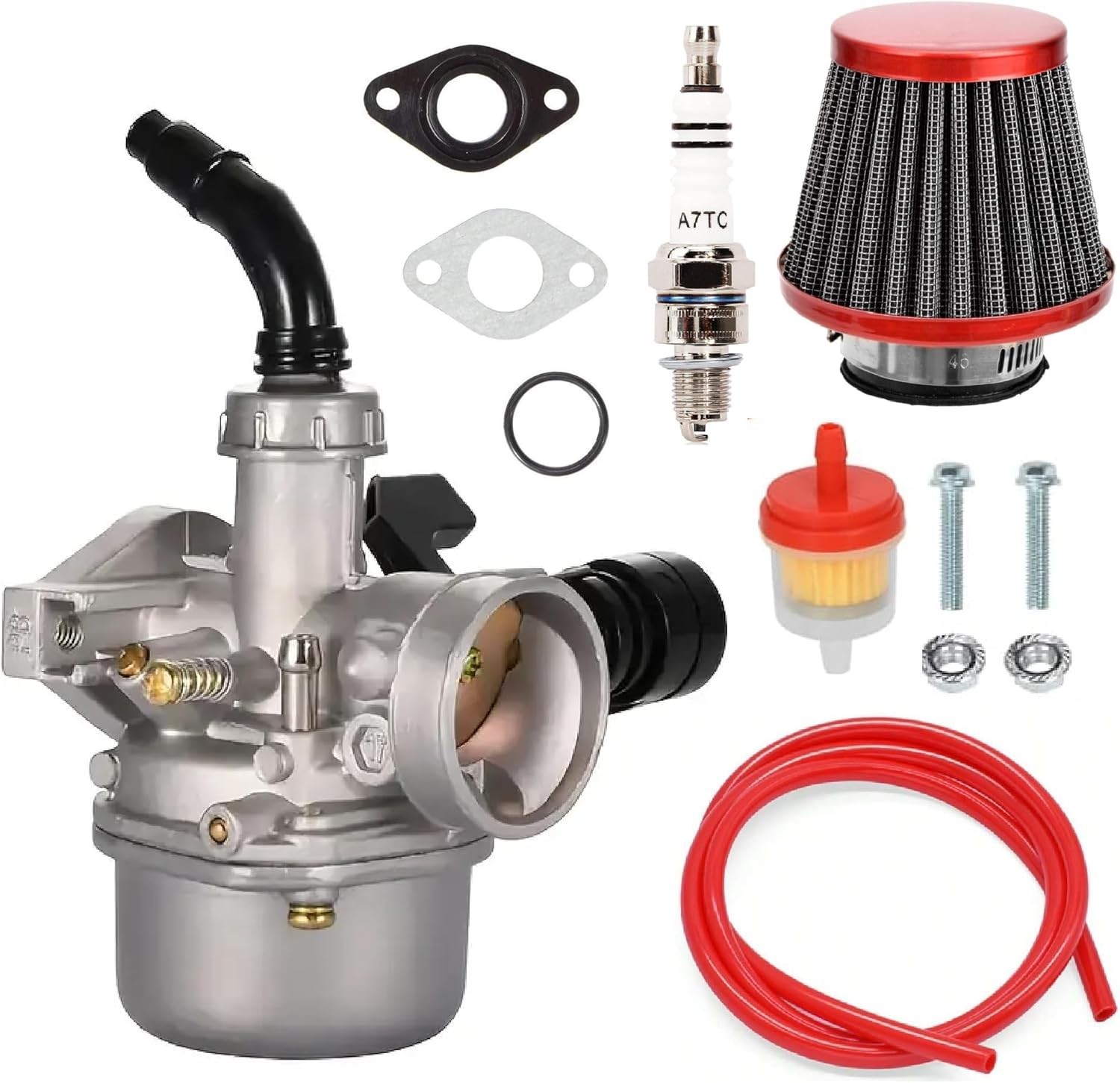 Carburetor Kit - Engineered for 50 70 90 110 125cc 4 Wheeler ATV Quad yellow.