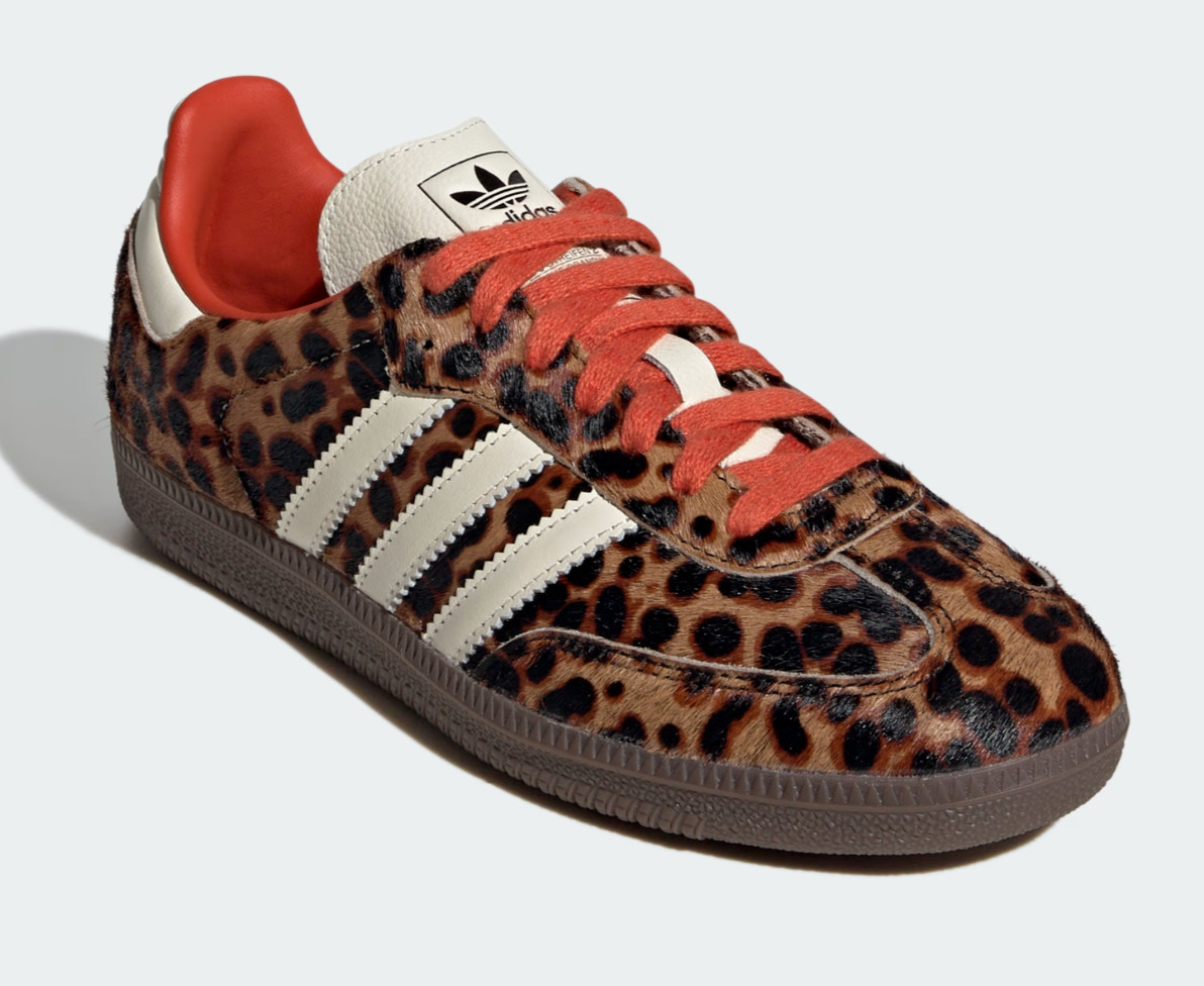 Adidas Samba OG Preloved Red Leopard Pony Hair UK 5 6 7 8 9 10 13 US JI2734 New