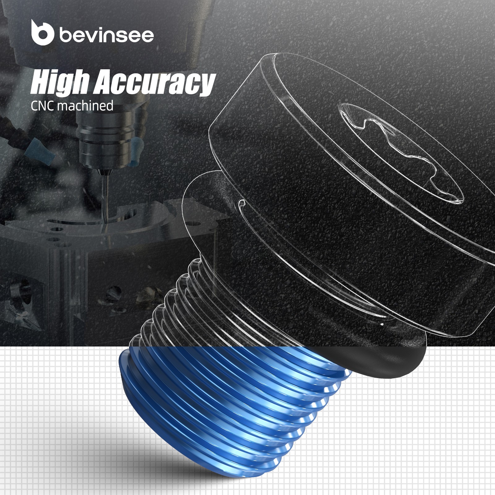 Aluminum Engine Coolant Tank Bleeder Screw 17111712788 For BMW E36 E46 E39 E53