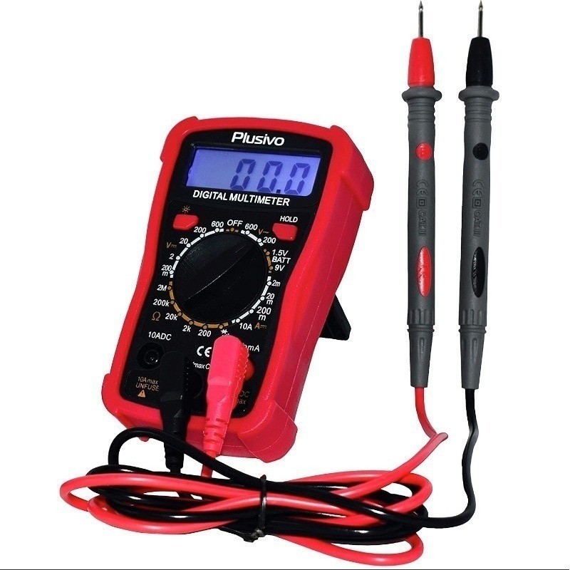 Plusivo Digital Multimeter Voltage Tester Soldering Iron Tool Bundle Kit Set NEW