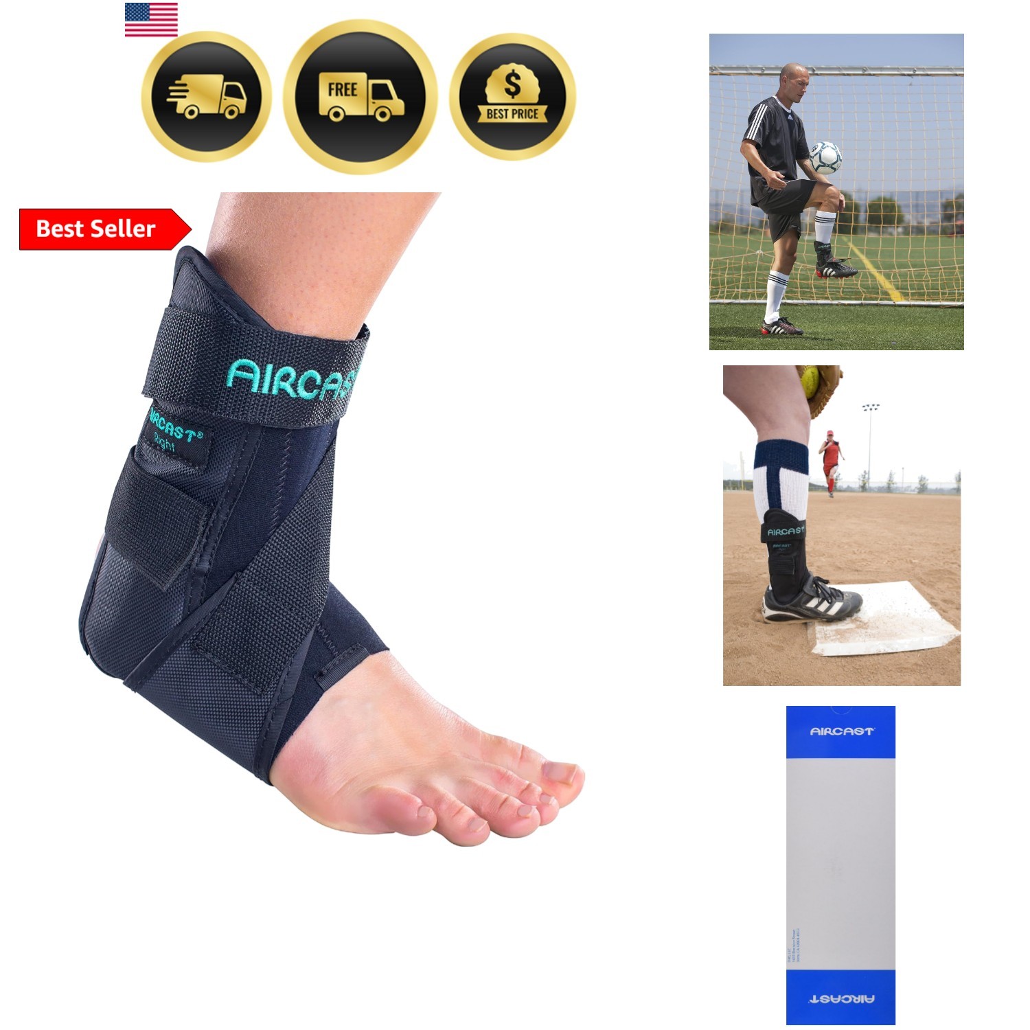 Airsport Ankle Brace for Chronic Ankle Instability - Durable and Comfortable,...