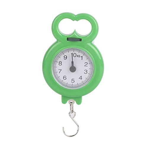 10kg/22lbs Hanging Scale, Portable Mini Spring Scale, Double Scale green