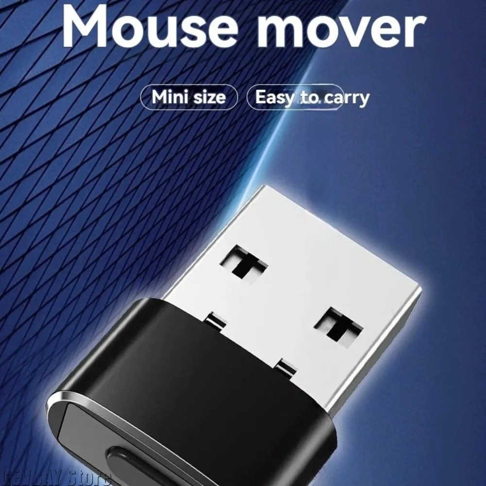 Mouse Jiggler Undetectable Mouse Mover Device USB Port Adapter Mouse Wiggler
