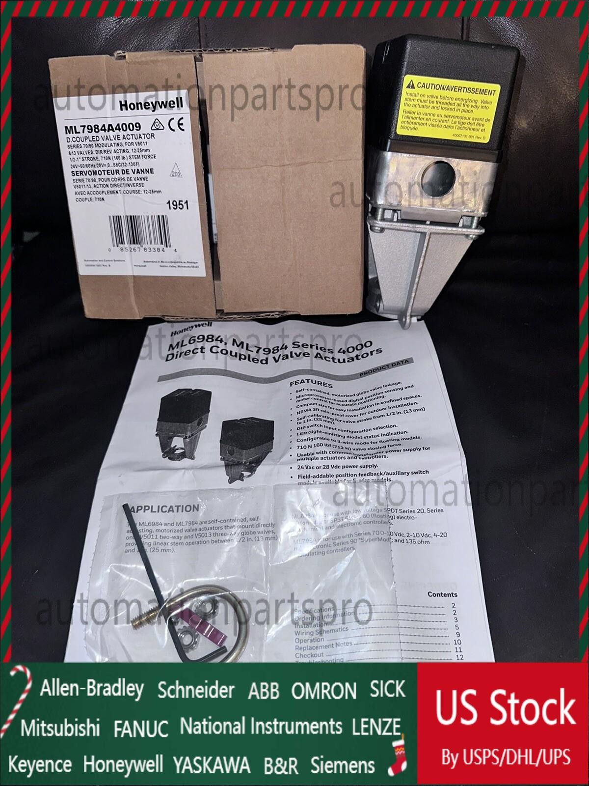 Honeywell ML7984A4009 Linear Stroke Valve Actuator