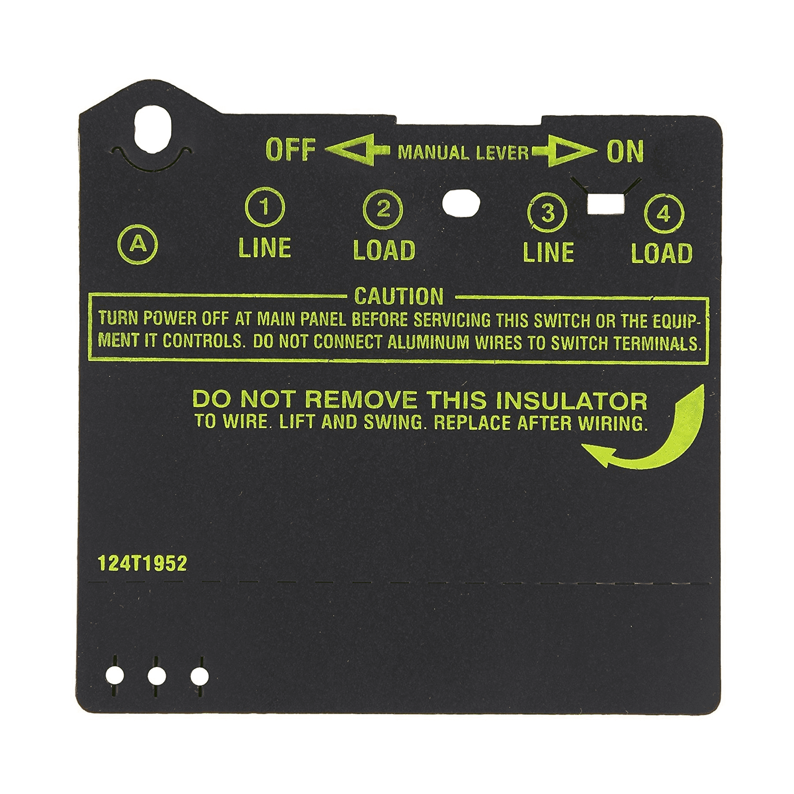 Intermatic Time Clock Wire Protector Insulator for T100 Timer Switches 124T1952