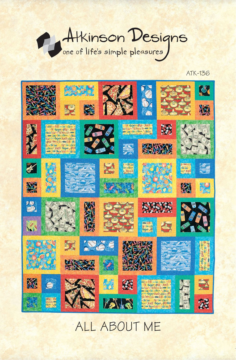 All About Me Quilt Pattern, Atkinson Designs ATK-136