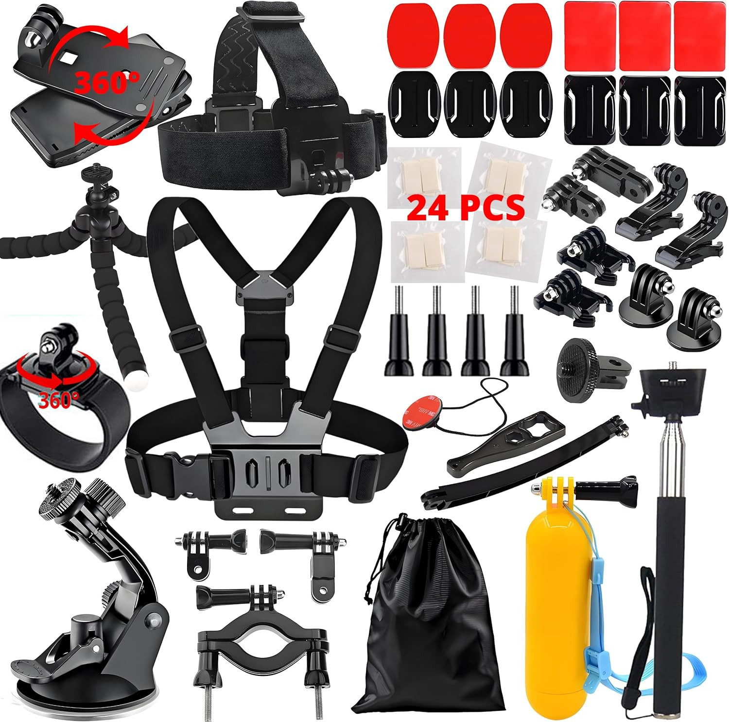 Accessories 62 in 1 Accessories Starter Kit Compatible with All Gopro Hero 13/12
