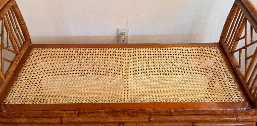 CHINESE CHIPPENDALE BAMBOO BENCH