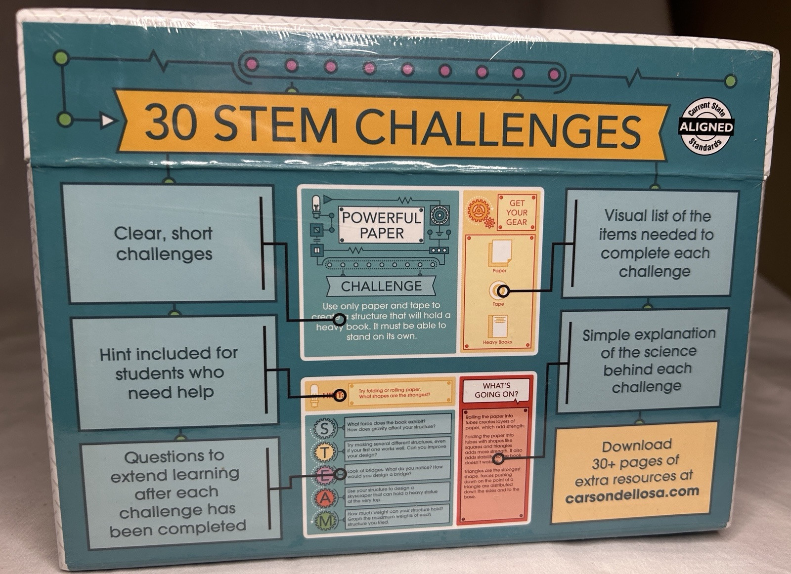 Stem Challenges Learning Card Game Grade 2-5 Homeschool Mobile Learning Fun NEW