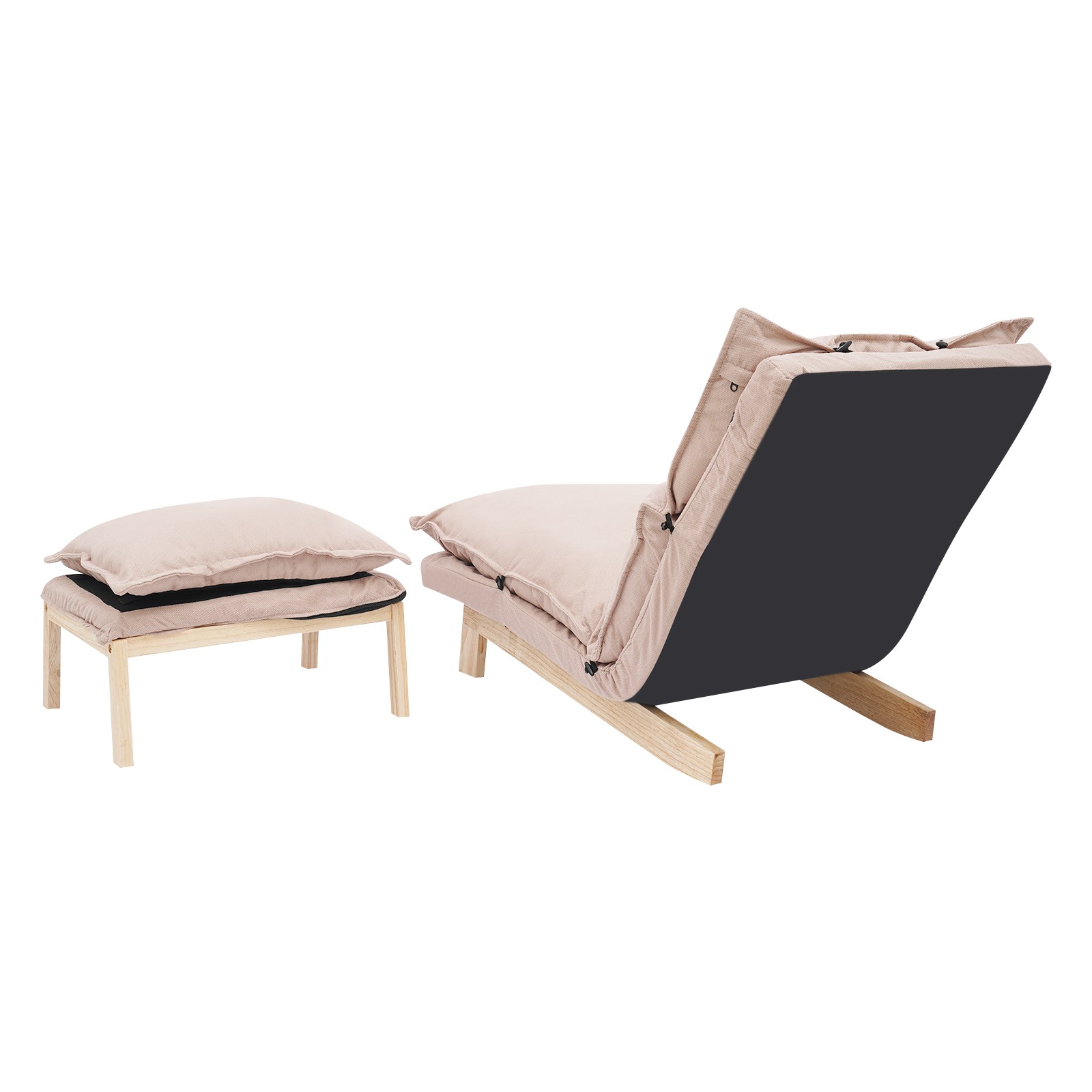 Lounge Chair, Single Lazy Sofa Leisure Balcony Adjustable Recliner USA