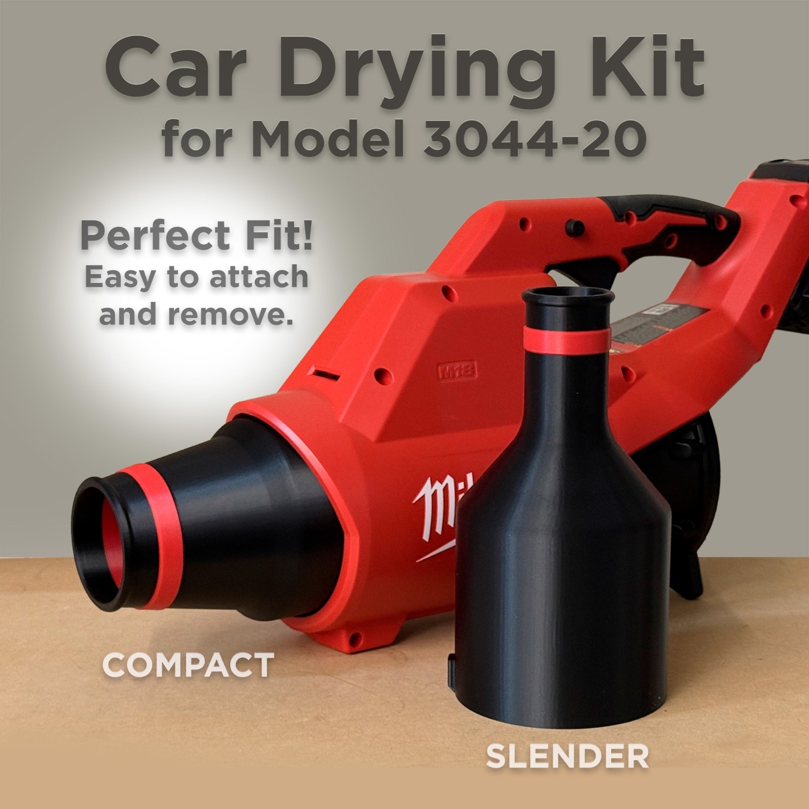 Car Drying Nozzle for Milwaukee Cordless Leaf Blower 3044-20, 2724-20, 2728-20