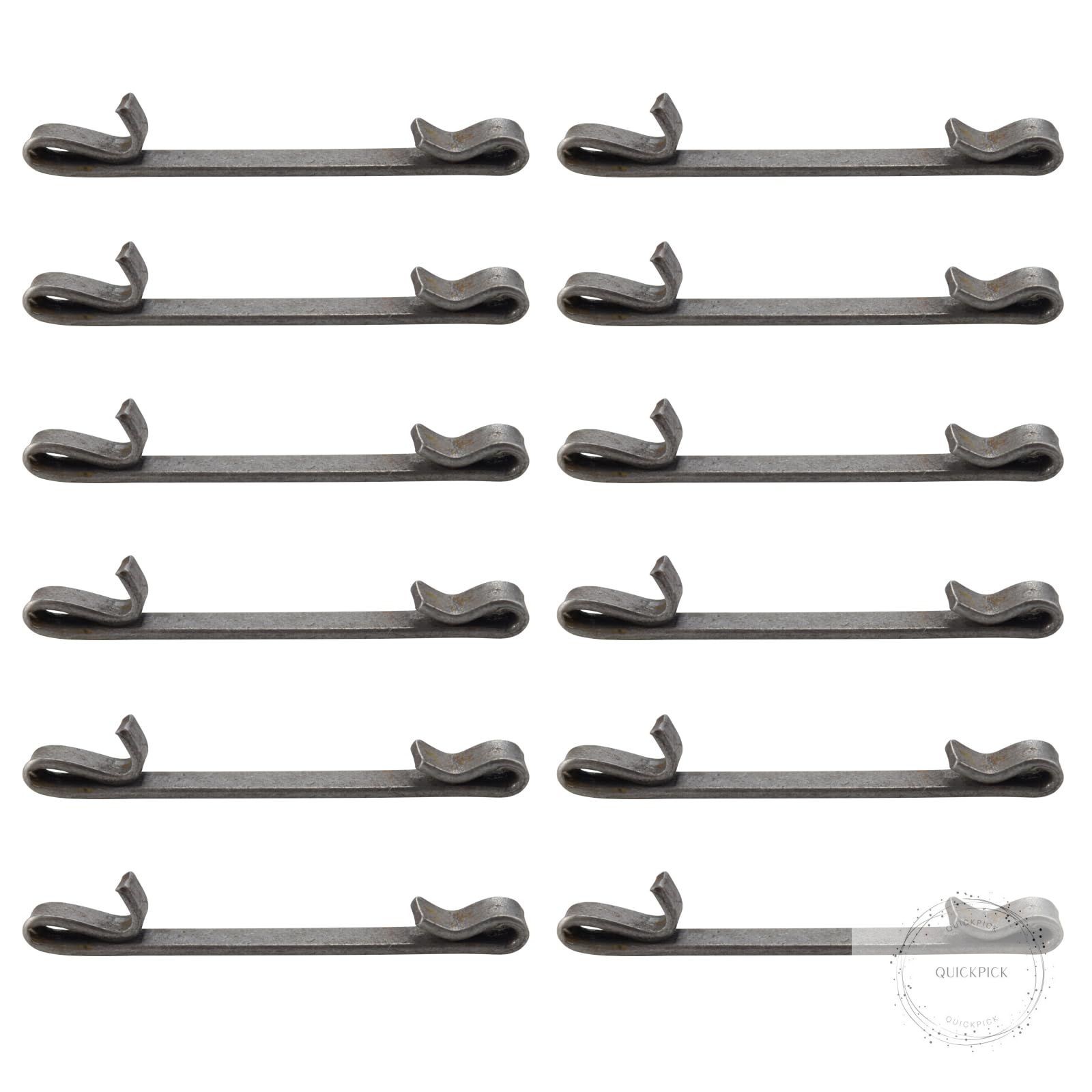 12 Pcs Early 2'' Double Loop Style Tool Box Drawer Slide Retaining Keeper Clips