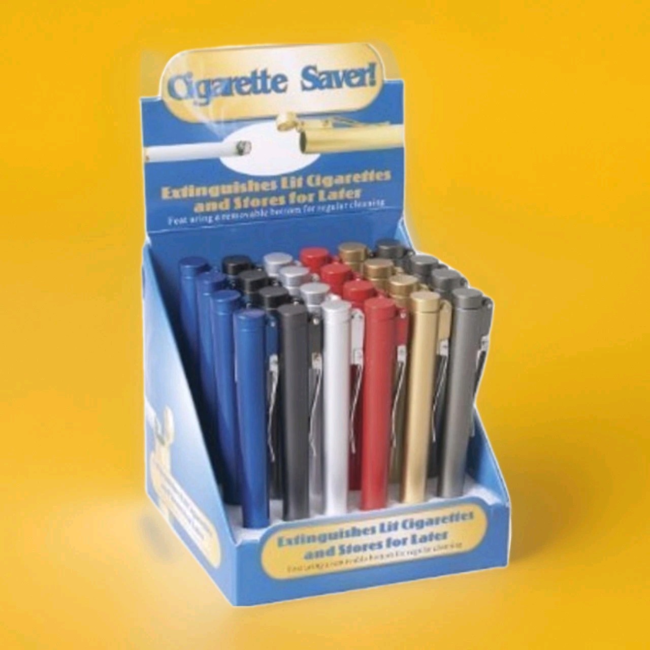 4ct Colorful Pen Shaped Cigarette Extinguisher Saver Tubes