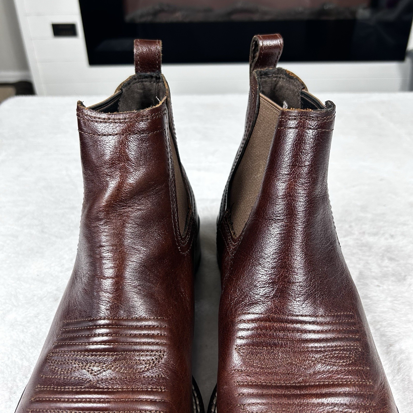 Ariat Booker Ultra Square Toe Western Boots Men's Size 11D Royal Brown Leather