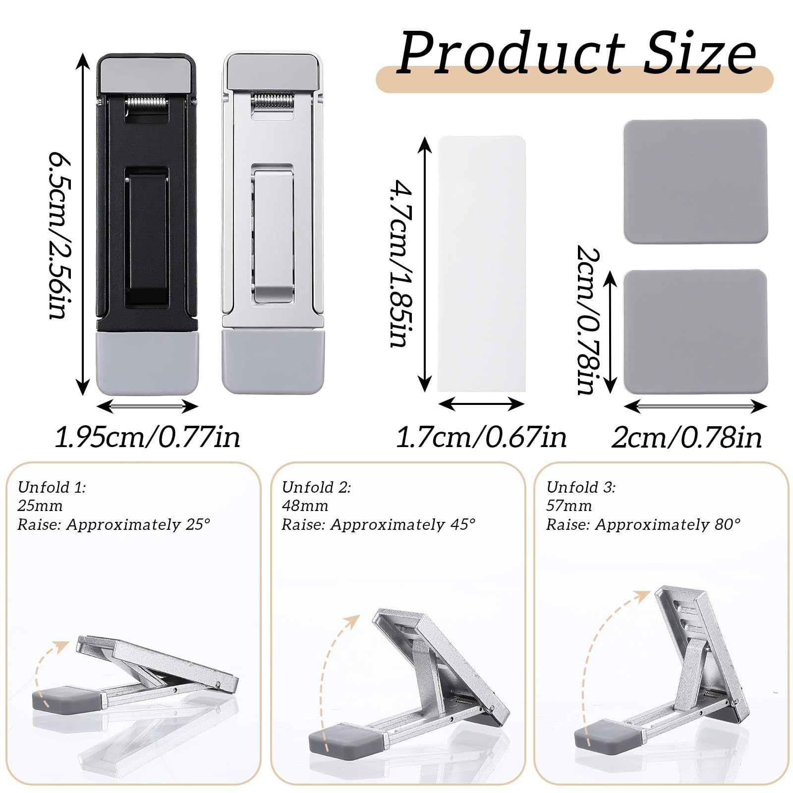 4 Pcs Portable Laptop Stand for Desk Foldable Keyboard Riser Stand Ergonomic ...