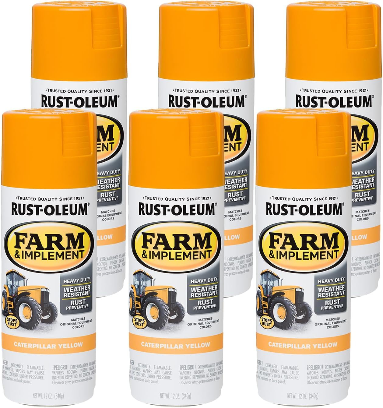 Farm & Implement Gloss Caterpillar Yellow Spray Paint