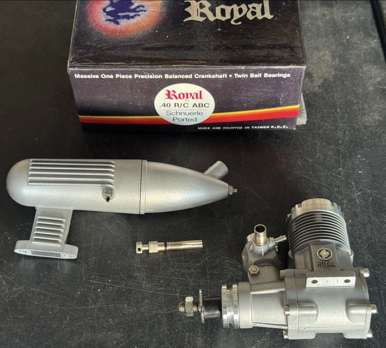Royal Engine -Royal  40 RC ABC Schnuerle Ported motor-New Open Box