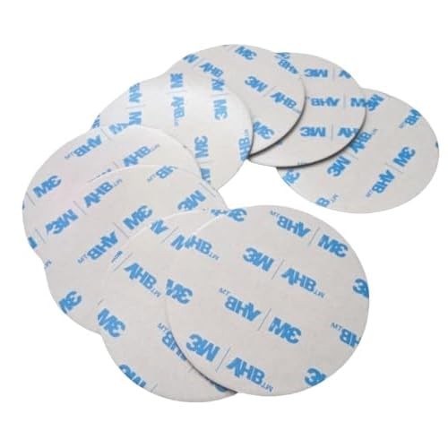 eQualle 8-Pack 2" Round Double-Sided Adhesive Dots Strong Hold Sticky Pads