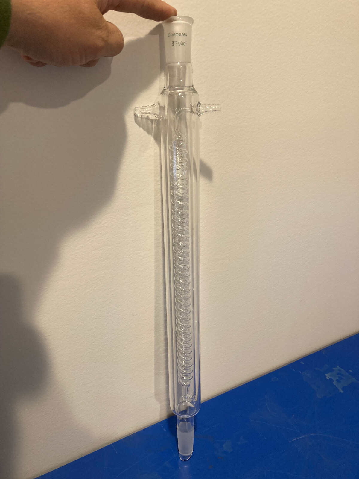 15020 Chemglass 24/40 condenser coiled reflux