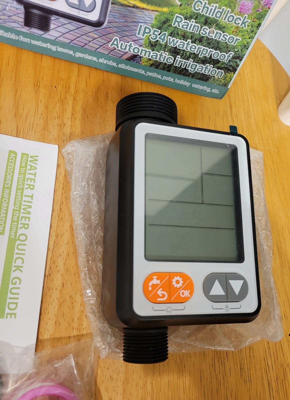 Sprinkler Timer for Garden Hose, 10 Programmable Water Timer with with Auto Rain