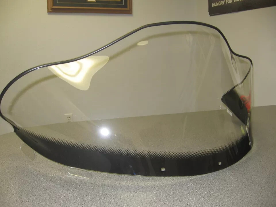 Polaris Snowmobile Edge Chassis 13" Low Clear Wide Windshield - 5433741