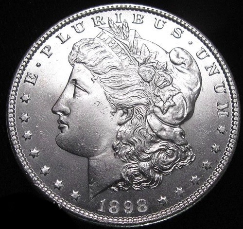 1898 Morgan Silver Dollar Nice Strike White Luster Better In Hand Than Pic #271