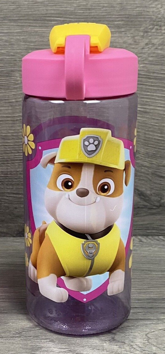 Paw Patrol ZAK BPA Free 16.5 Licensed Character Water Bottle Pink Yellow Pop Top