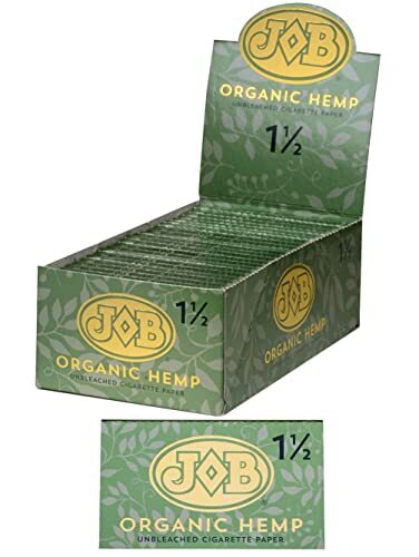 JOB Organic Hemp 1 1/2 Size Rolling Papers (Box of 24 Booklets)