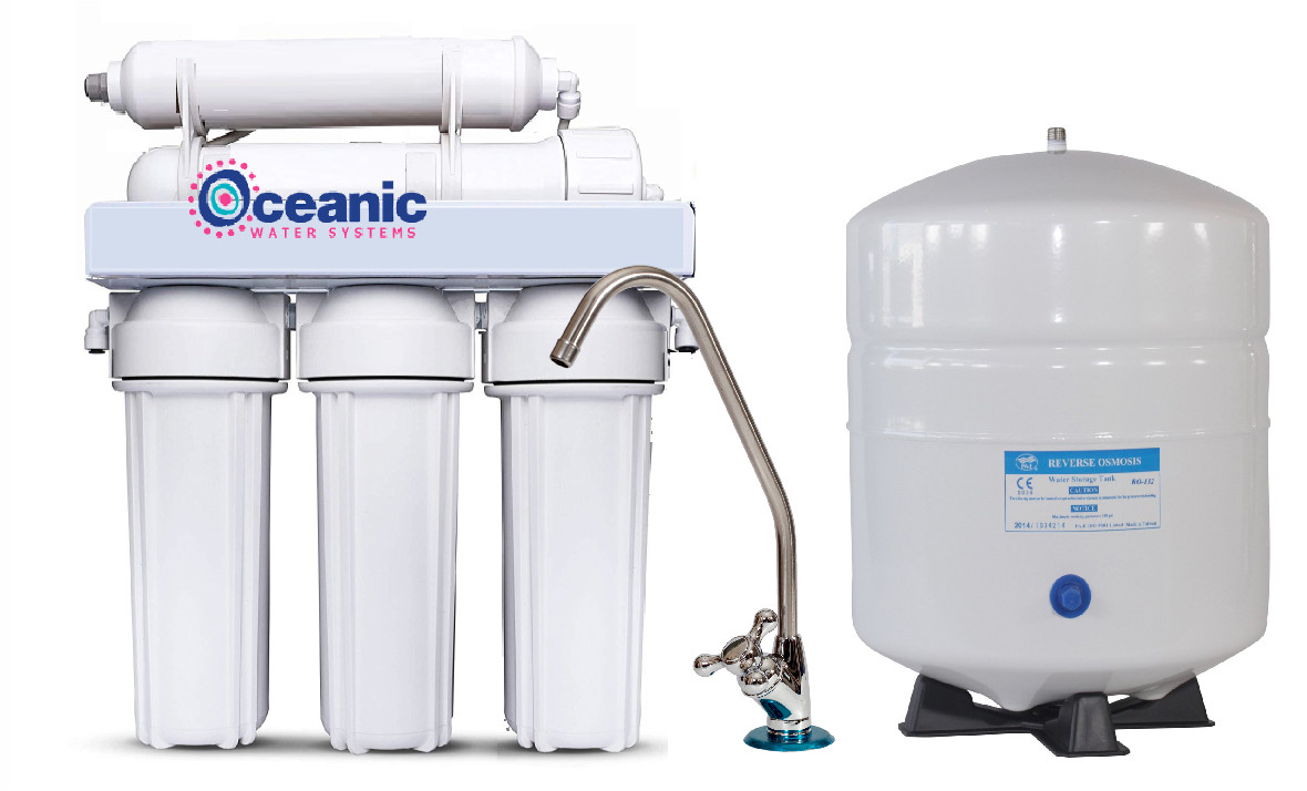 Premier 5 Stage 50 GPD Reverse Osmosis Filter System + Designer Faucet