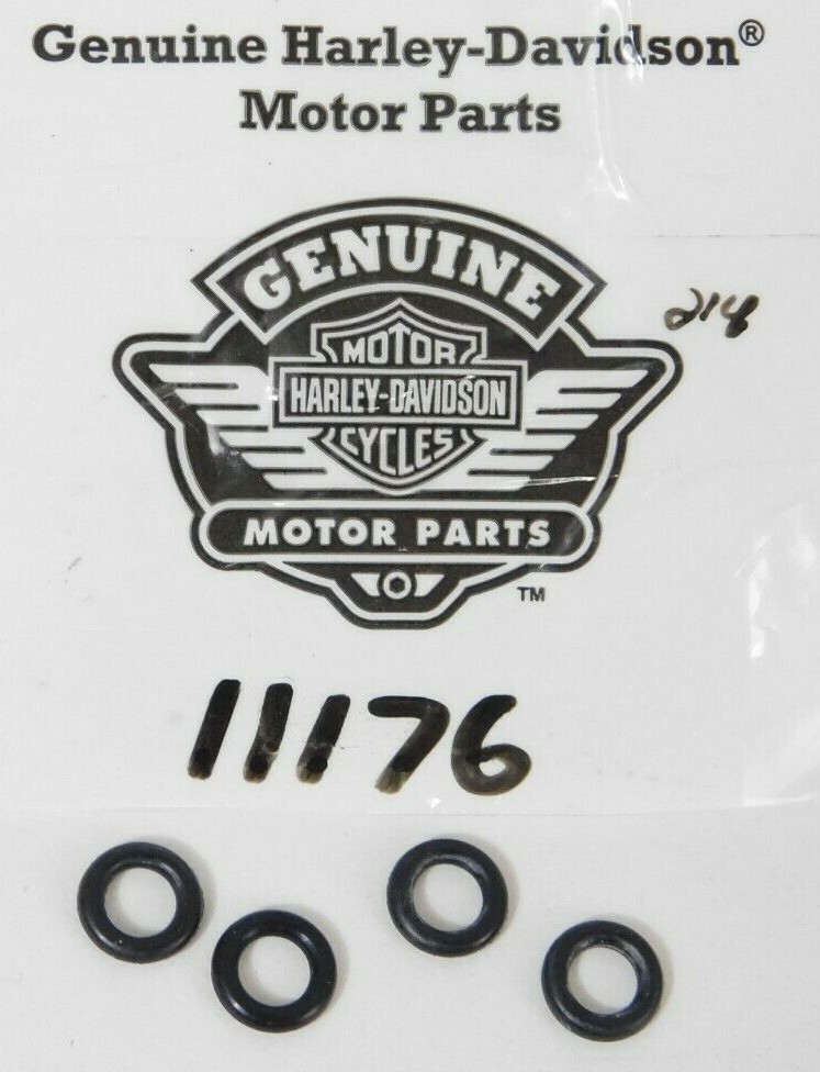 4 NOS Genuine Harley Davidson Factory Tappet Pin Cover O-Ring Parts OEM 11176