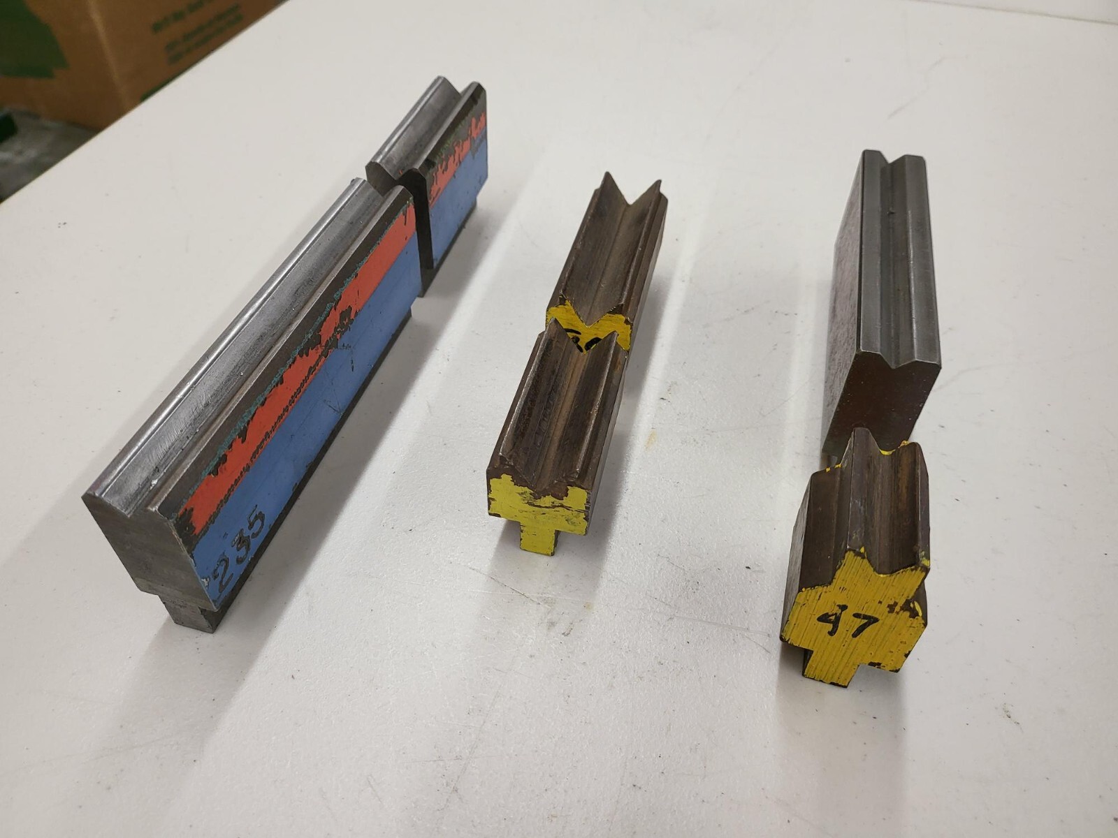 Lot of 6 Press Brake Dies Minor Damage 22.5" In Total 3/8 1" & More BTB1