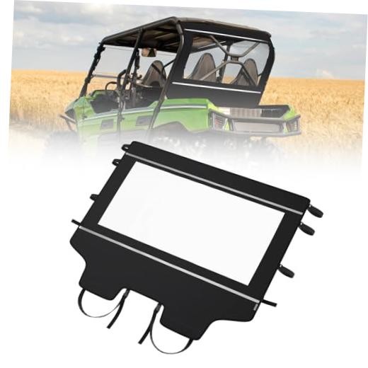TERYX Soft Rear Windshield, Back Dust Panel UTV Rear Window Compatible with