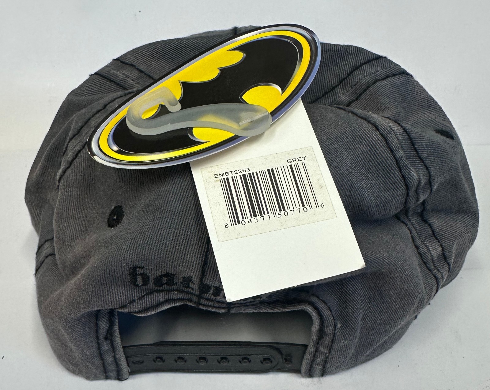 Baseball Cap - DC Comics - Batman Gray Snapback Adjustable Back NEW