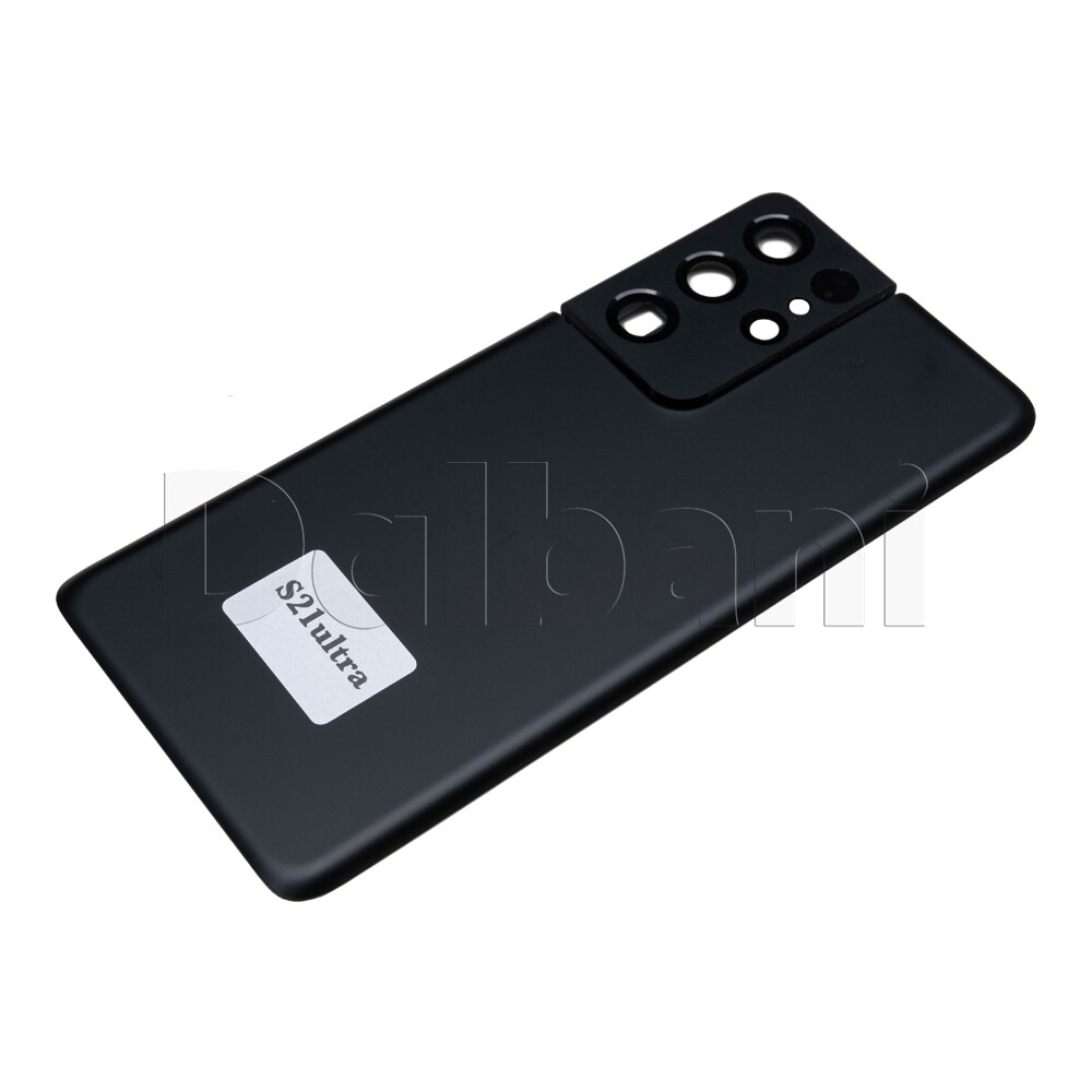 Back Glass Rear Housing Battery Cover For Samsung Galaxy S21 Ultra SM-G998 Black