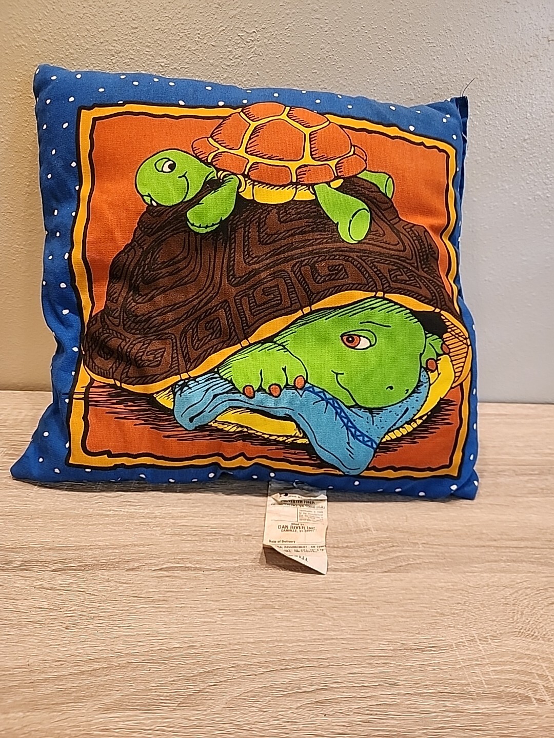 Vintage  FRANKLIN TURTLE Double Sided  Pillow  (Fabric) Book Character