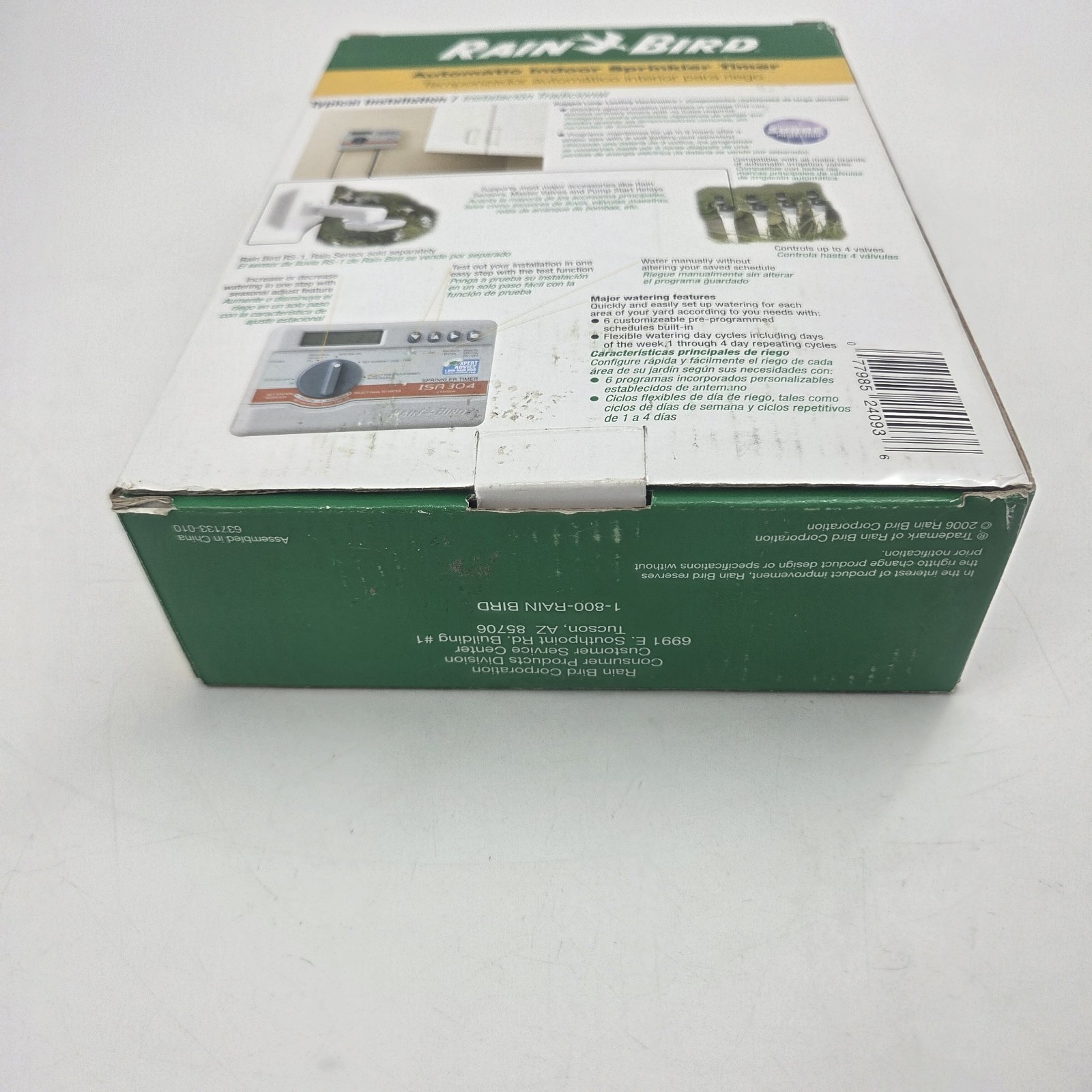 Rain Bird Automatic Indoor Sprinkler Timer ISA304 ISA-304 NEW