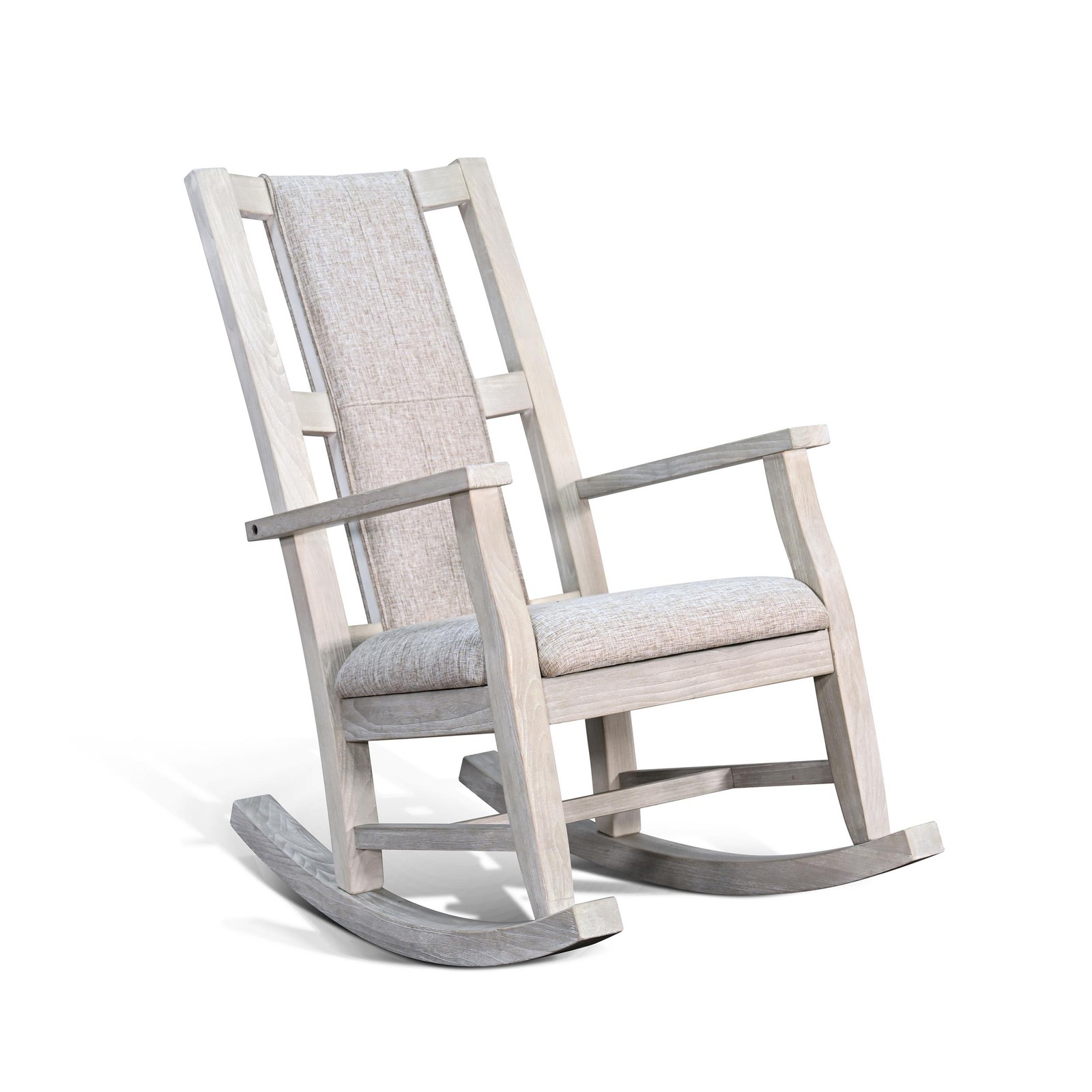 Sunny Designs Mara Modern Wood Rocker Chair with Cushion