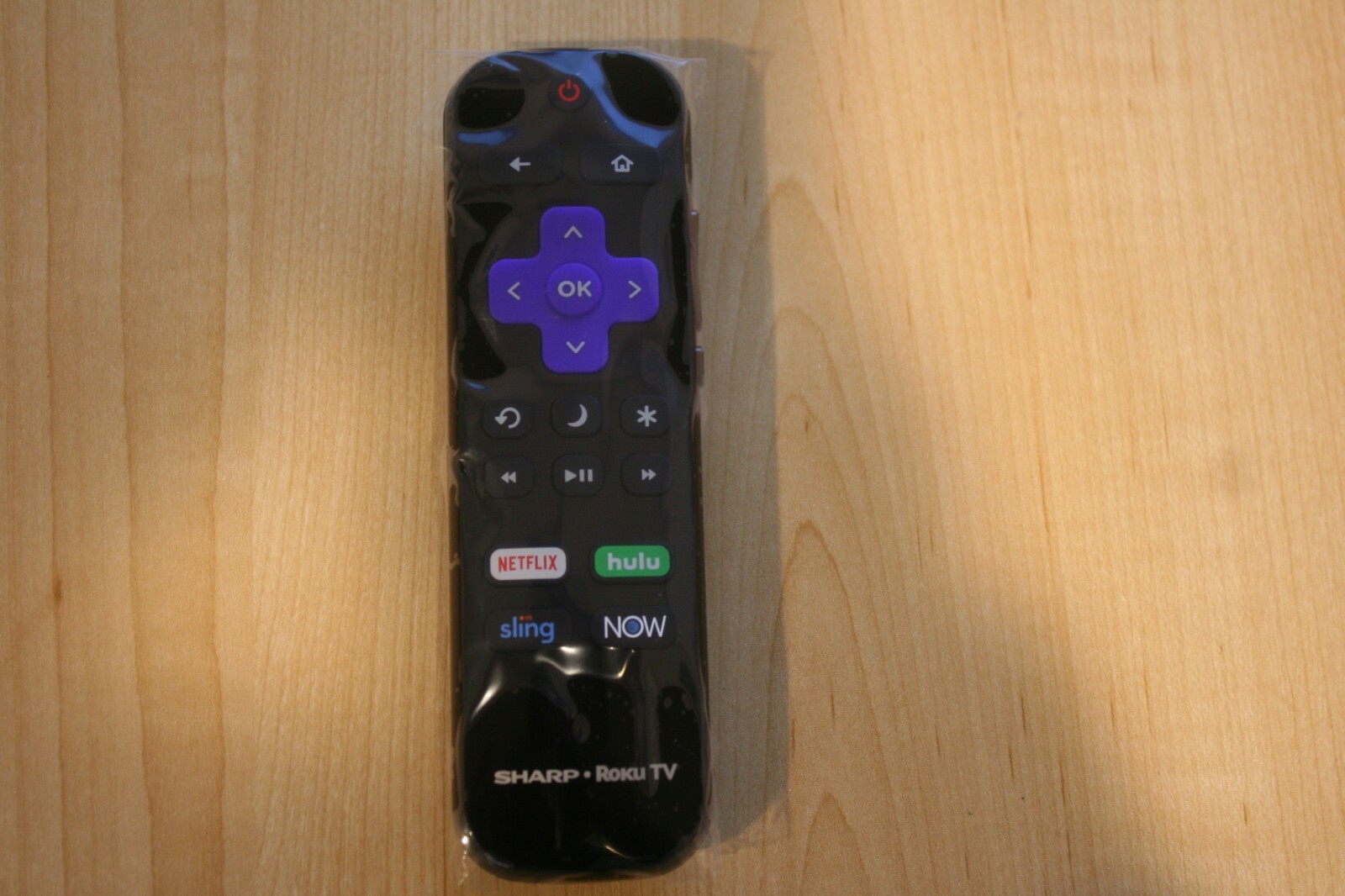 Genuine Sharp LC-RCRUS-20 Shine Face  Roku TV Remote Control