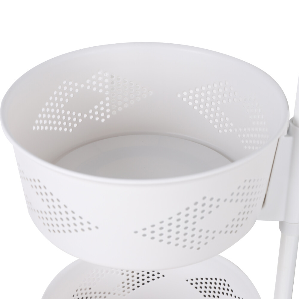 5-Tier Rotating Kitchen Organizer Rack With Fruit & Vegetable Storage Wheels